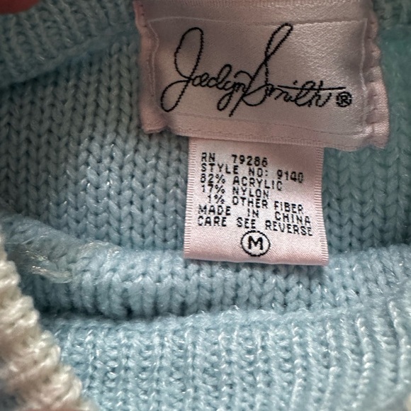 Vintage Jaclyn Smith Pastel Knit Sweater | Textured 80s/90s Pullover | Size M - Picture 9 of 9